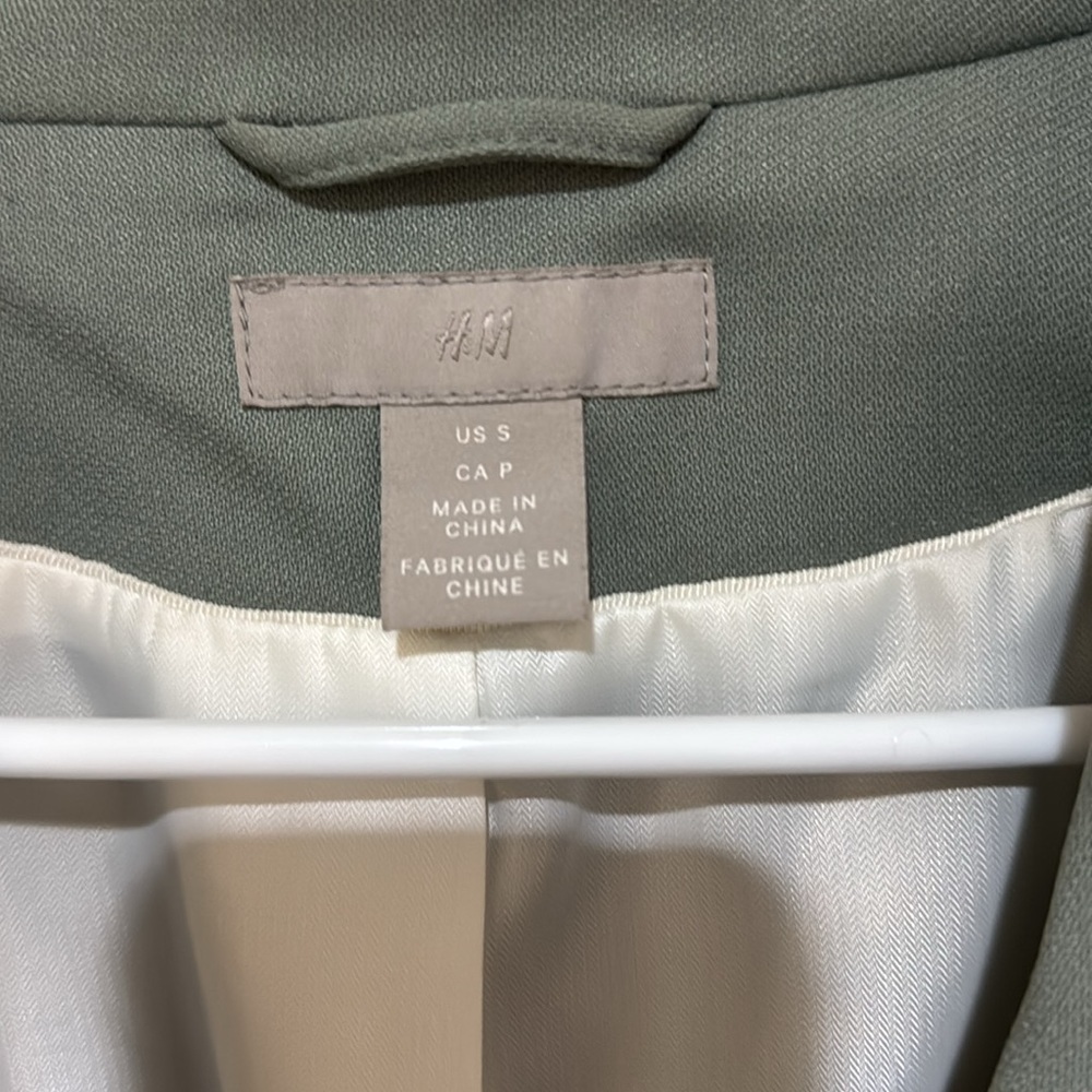 H&M green Blazer small - Picture 2 of 3